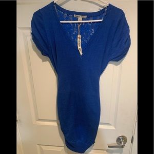 Moral Fiber sweater dress with tie